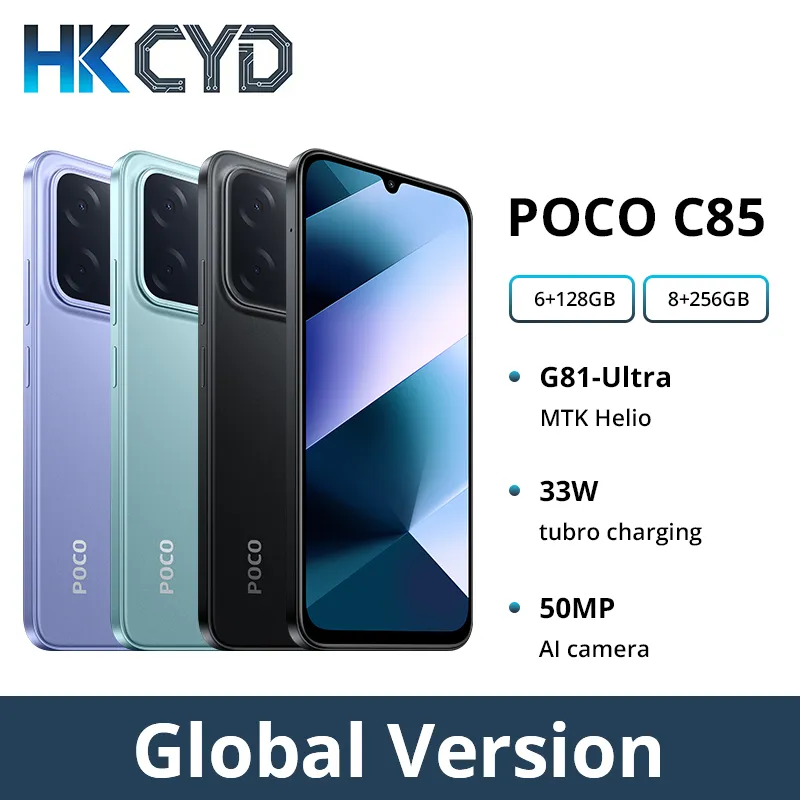 POCO C85 Global Version Smartphone 128/256GB Helio G81-Ultra 6000mAh battery 6.9" display 50MP Camera 33W NFC - Imagen 1