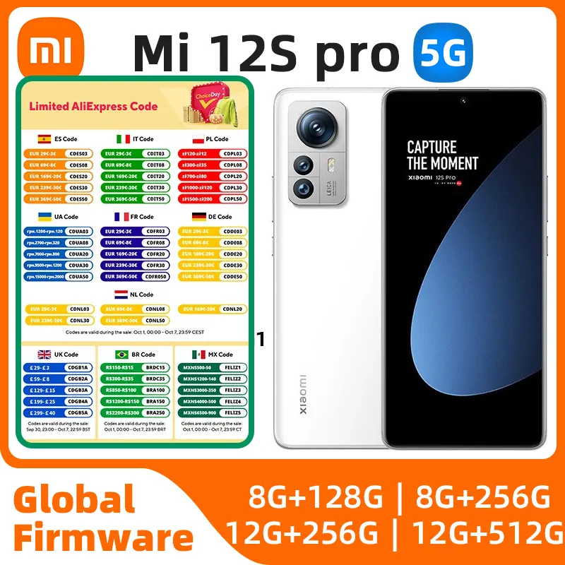 Used Xiaomi 12S Pro Snapdragon 8+ Gen 1 Android 5G Unlocked 6.73 inch All Colours in Good Condition Original used phone - Imagen 1