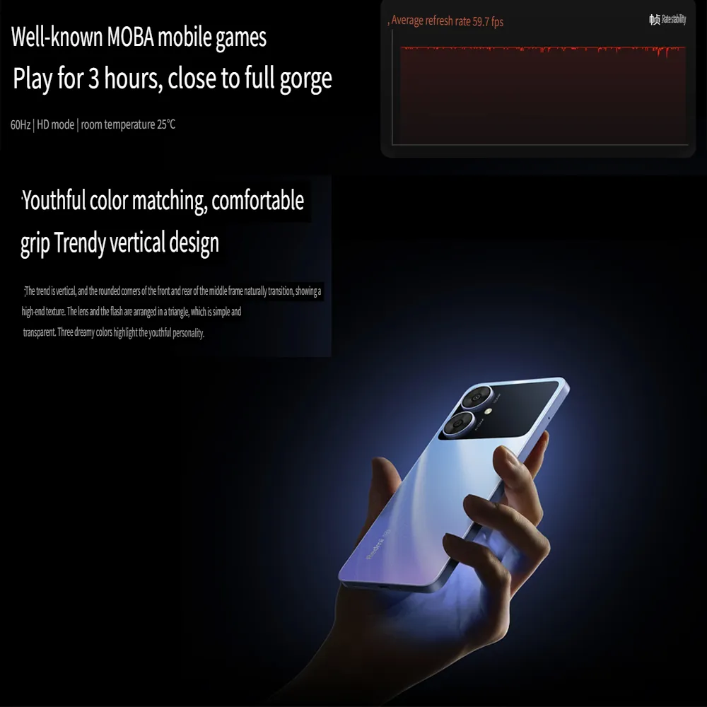 XIAOMI/Redmi 13R 8GB+256GB smartphone 5G/built-in 5000mAh battery/rear video supports up to 1080P 30fps recording - Imagen 5