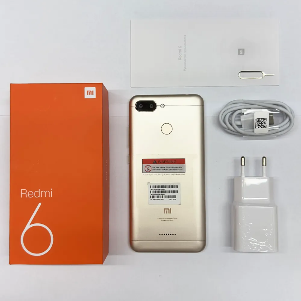 Xiaomi Redmi 6 Smartphone  googleplay Mobile Phone 5.45" Full Screen AI Face ing used phone - Imagen 4