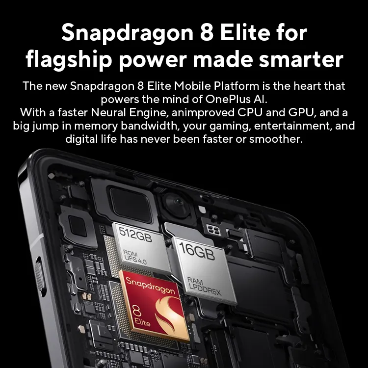 All New OnePlus 13 Snapdragon 8 Elite Hasselblad Camera 6.82-inch 2K AMOLED Display 6000mAh Battery 100W SUPERVOOC ColorOS 15 - Imagen 3