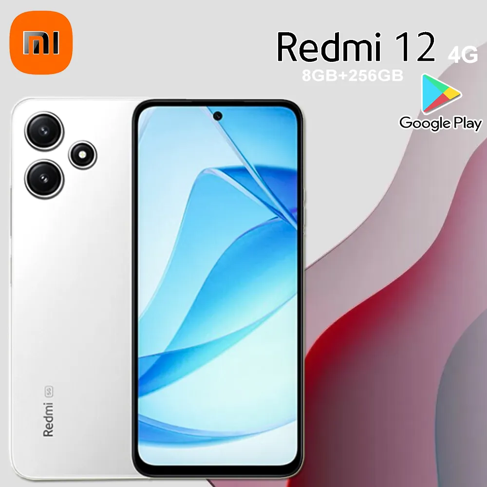 XIAOMI 2460×1080 pixel smart HD mobile phone fashion thin and thin REDMI 12 mobile phone 8GB+256GBn memory 5000mAh battery capac - Imagen 2