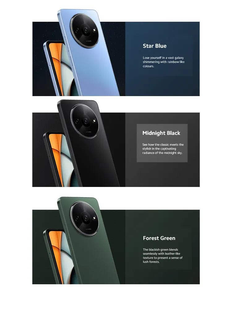 Xiaomi Redmi A3 Smartphone 6.71 Inch FHD+ 90Hz Screen 80MP Main Camera 5000mAh Large Capacity Battery Mobile Phone - Imagen 6
