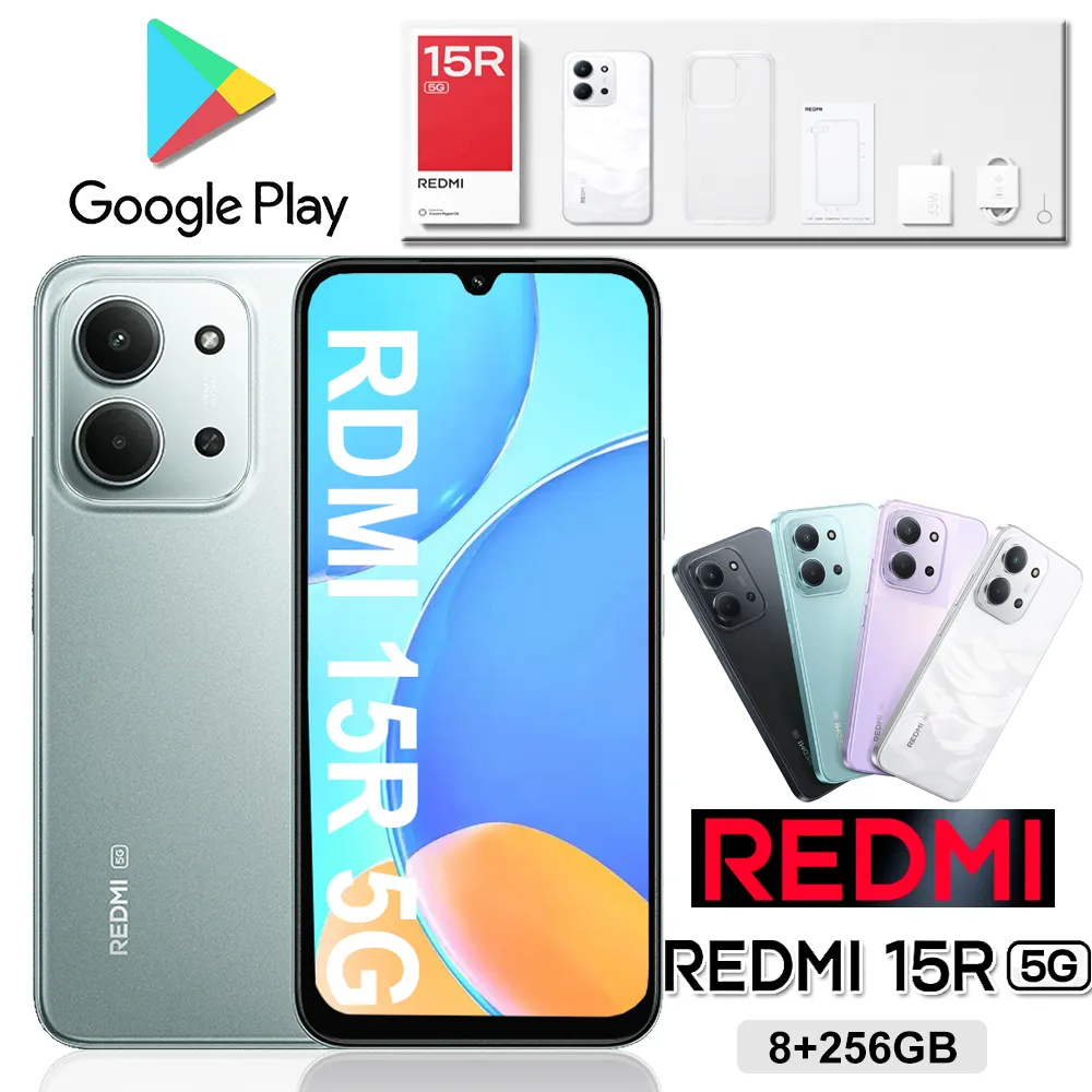 Xiaomi 8GB+256GB/6000mAh/XIAOMI HyperOS system side fingerprint recognition/facial recognition REDMI 15R brand new mobile phone - Imagen 3