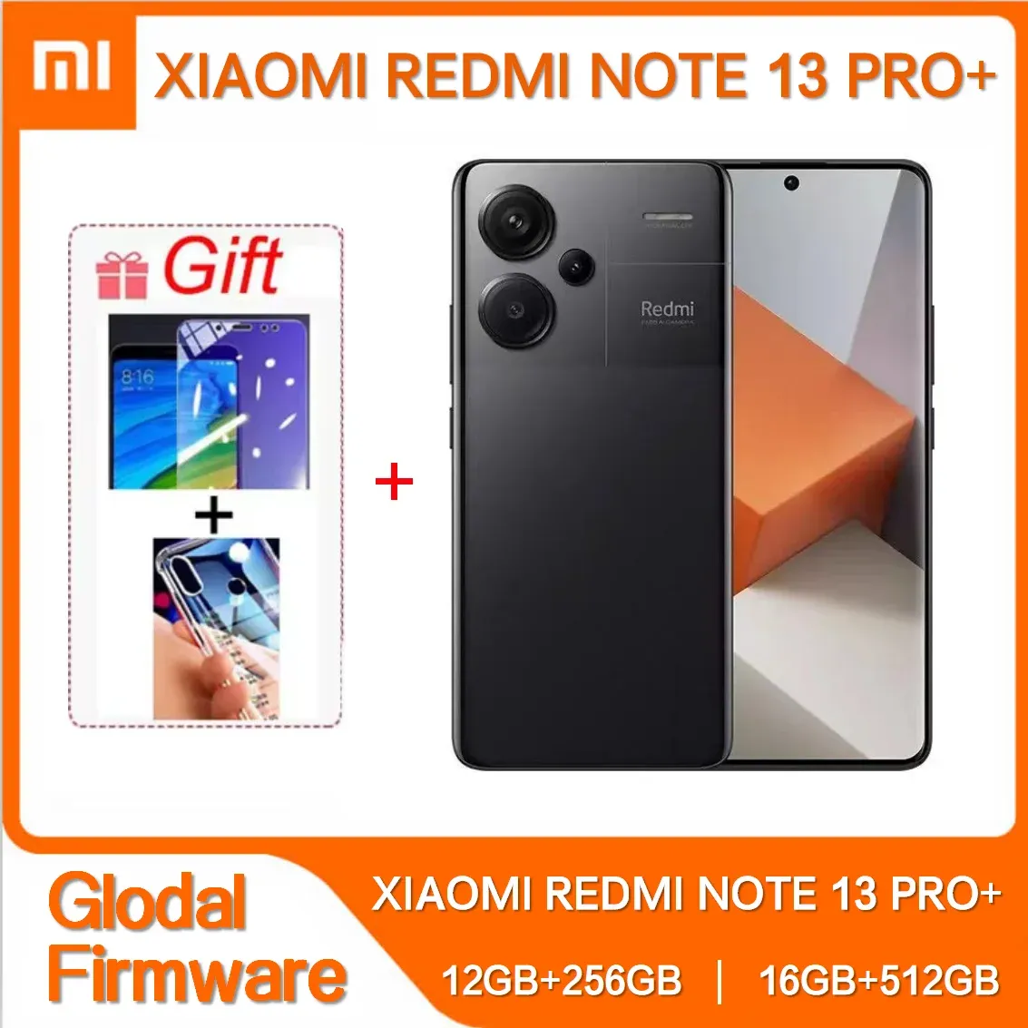 Xiaomi Redmi Note 13 Pro+ 16GB 512GB 200MP+16MP Camera MTK Dimensity 7200-Ultra 6.67” Screen 5000mAh Battery 120W Global ROM - Imagen 1