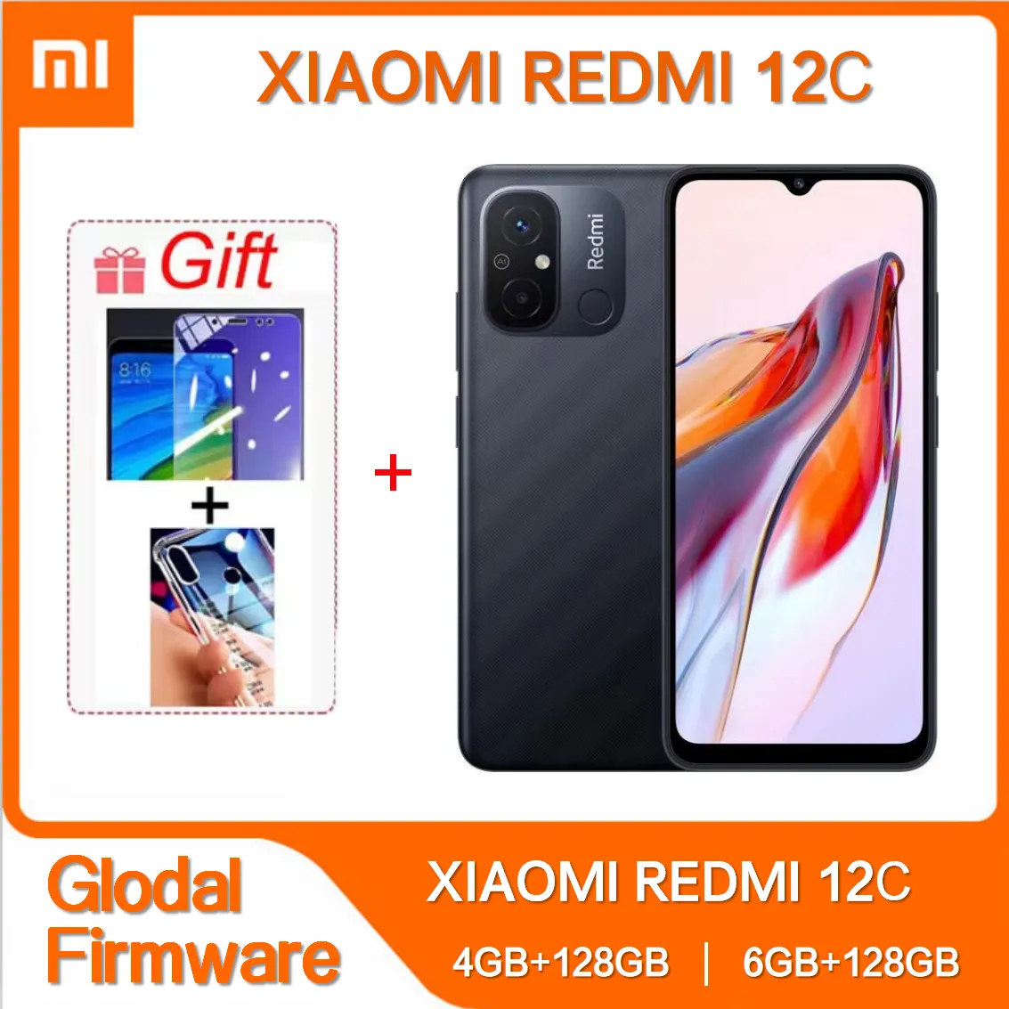 Original Xiaomi Redmi 12C 6GB 128GB 5000mAh High-capacity Battery Helio G85 Octa Core 50MP 6.71'' 4G Mobile Phone Global ROM - Imagen 1