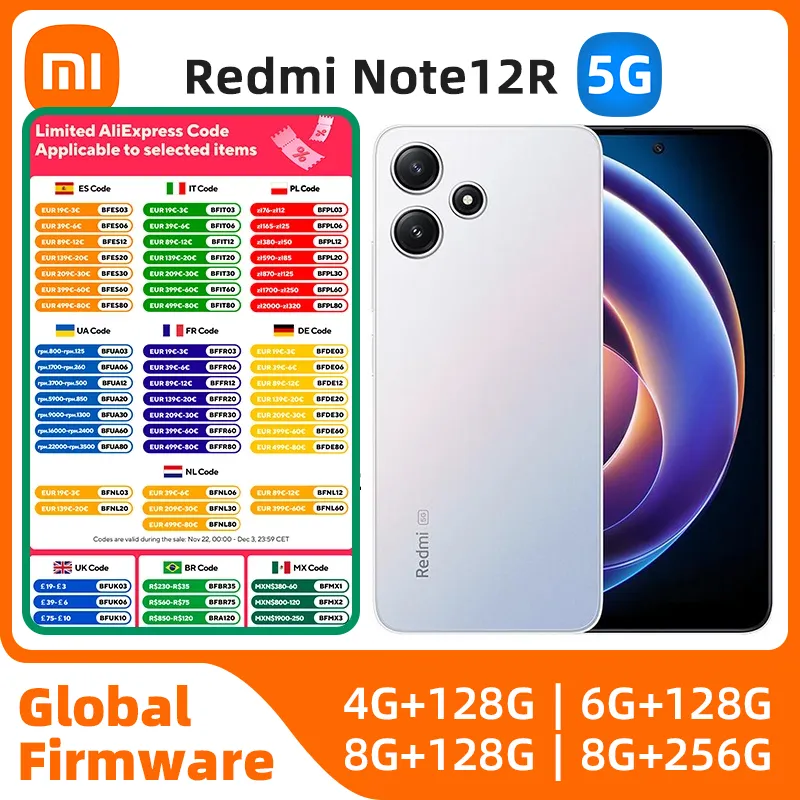 Xiaomi Redmi Note 12R 5G 256GB Dimensity 8200 Ultra 140Hz LCD Display 64MP Triple Camera 5000mAh used phone - Imagen 1