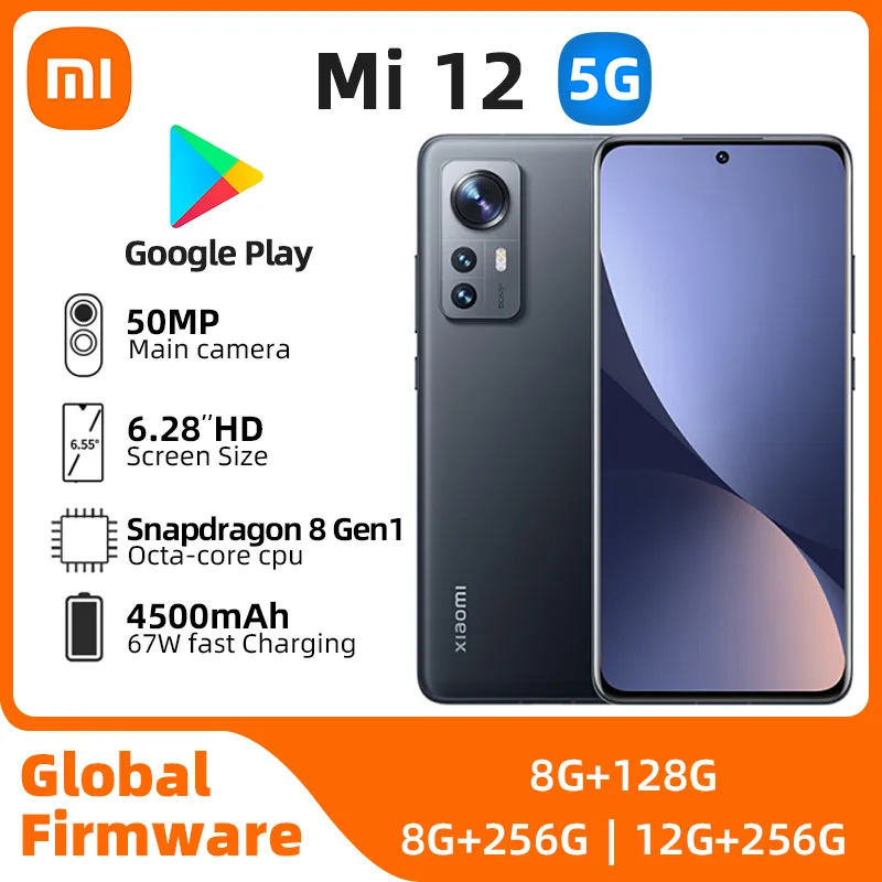 Xiaomi Mi 12 Android 5G Unlocked 6.28 inch 12GB RAM 256GB ROM All Colours in Good Condition Original used phone - Imagen 1