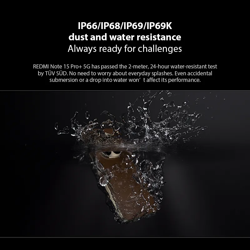 Xiaomi Redmi Note 15 Pro+ 5G Global Version Snapdragon® 7s Gen 4 NFC 6.83" CrystalRes AMOLED display 6500mAh - Imagen 4