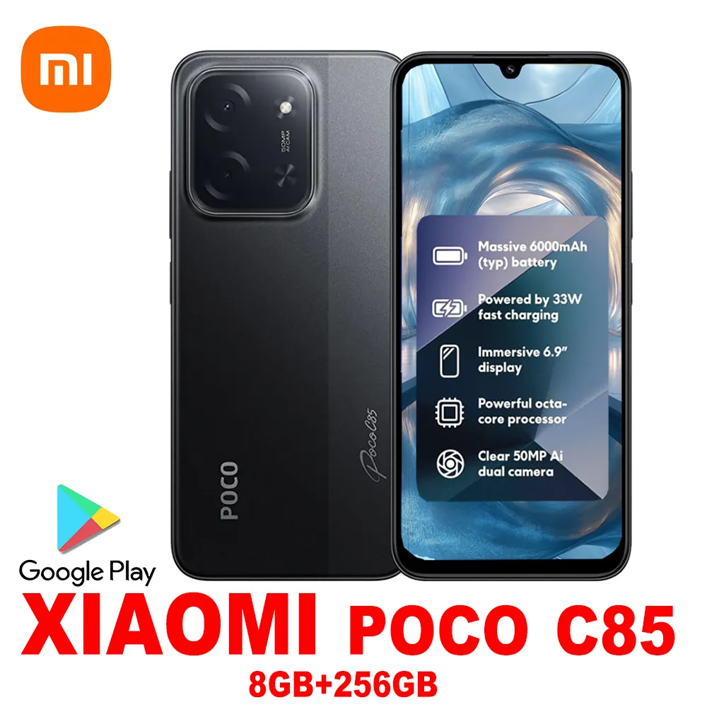 EU/US/UK specification XIAOMI POCO C85 original smart phone 6000mAh/8GB+256GB memory/support GPS/NFC Smart phone - Imagen 3