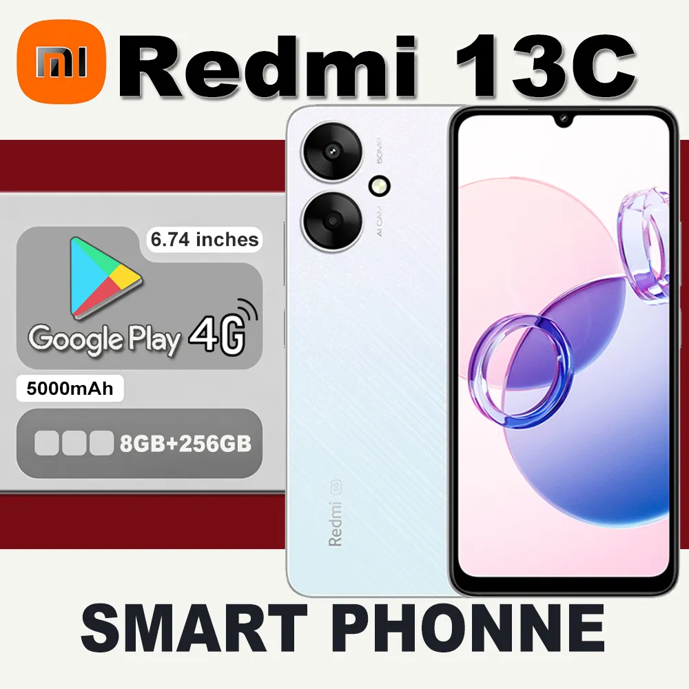 XIAOMI Redmi 13C original fashion smart phone 8GB+256GB/5000mAh long standby/side fingerprint/facial recognition/NFC support - Imagen 6