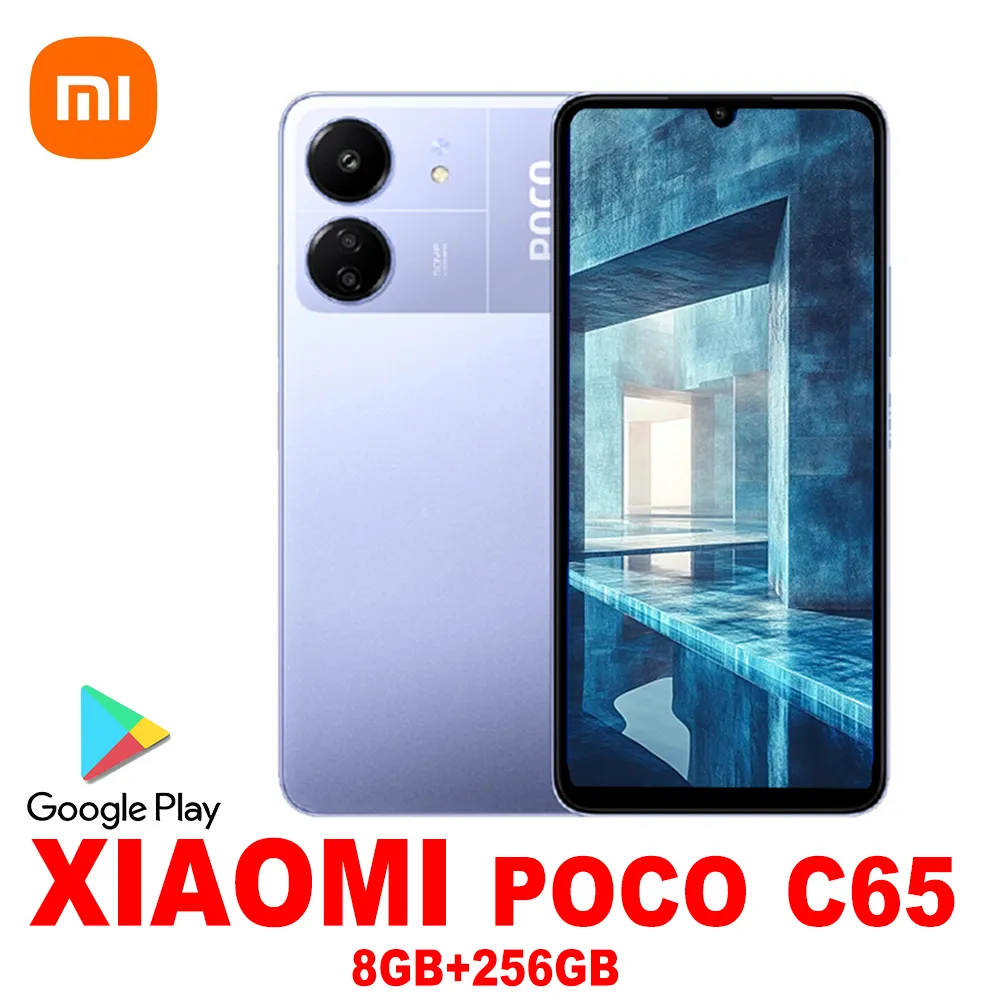 XIAOMI POCO C65 fashion smartphone 8+256gb ram and storage/5000mah battery capacity/side fingerprint/facial recognition/GPS/NFC - Imagen 1
