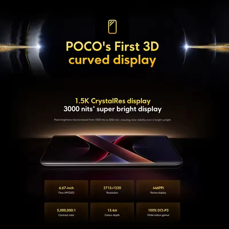 【Brand+】POCO X7 Smartphone Dimensity 7300-Ultra 6.67"120Hz AMOLED Display 45W 5110mAh 50MP Camera IP68 Xiaomi HyperOS NFC - Imagen 6
