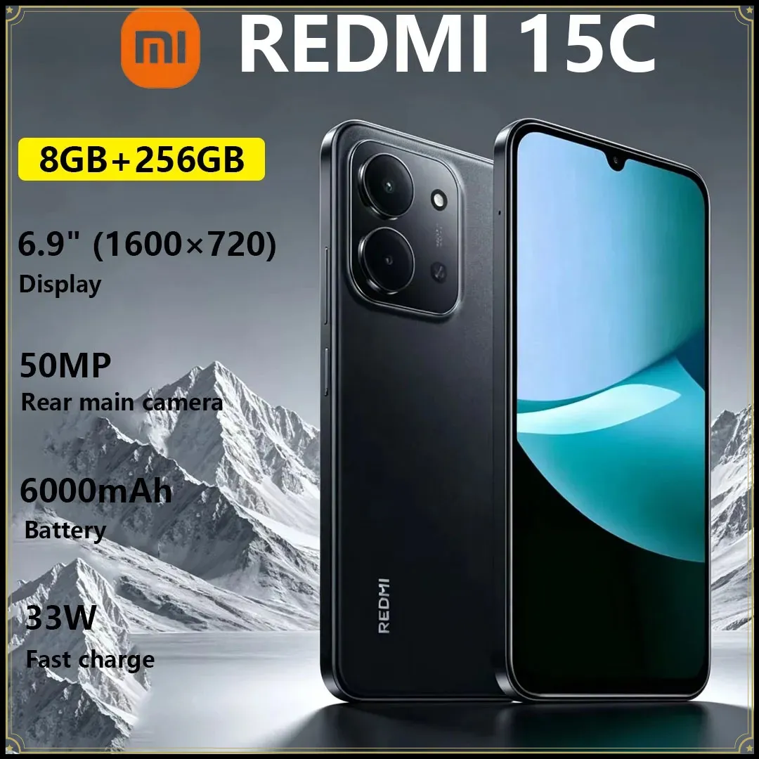 Xiaomi Redmi 15C Gaming Phone 50MP Main Camera 6000mAh‌ Large Battery 33W Fast Charging Dual-SIM Global Smartphone Smartphone - Imagen 1