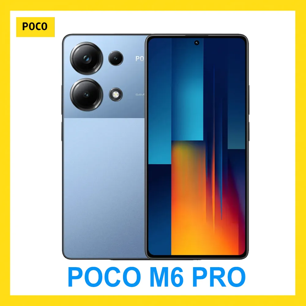 XIAOMI POCO M6 pro 4G Smartphone 12GB+512GB Large Memory 5000mAh Battery 64MP+8MP+2MP Camera Phone - Imagen 1