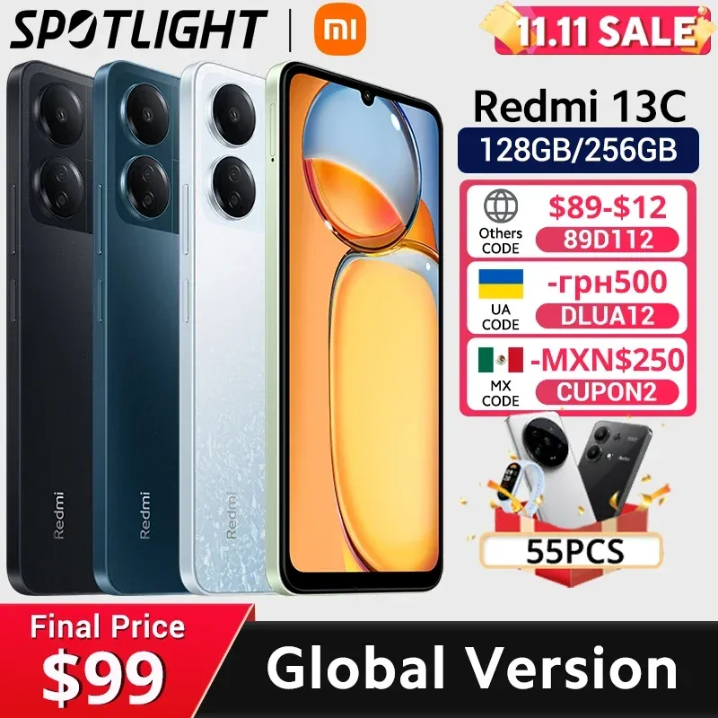 [World Premiere]Global Version Xiaomi Redmi 13C MIUI 14 Smartphone MTK Helio G85 Octacore 50MP Camera 5000mAh 90Hz 6.74" Display - Imagen 1