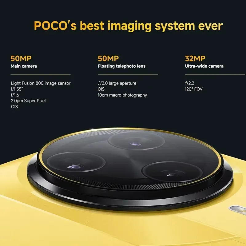 Global Version POCO F7 Ultra 5G Smartphone Snapdragon 8 Elite 6.67" 2K 120Hz AMOLED Display 5300mAh NFC IP68 No Charge Version - Imagen 4