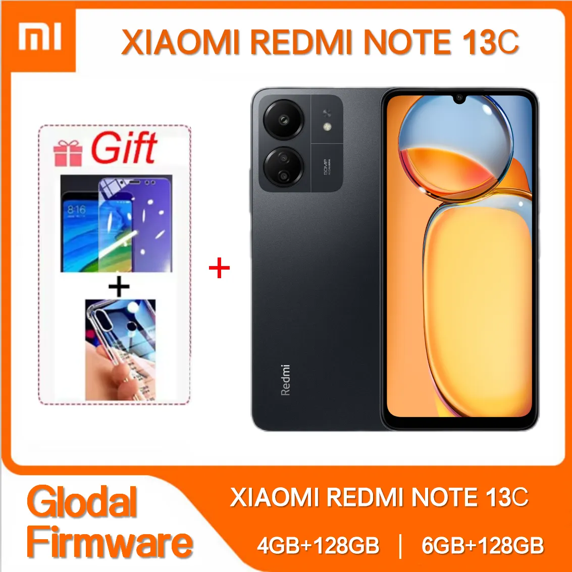 Original Xiaomi Redmi 13C 6GB 128GB 6.74" Dot Drop Display MediaTek Helio G85 50MP+8MP Camera 5000mAh Battery 4G Smartphone - Imagen 1