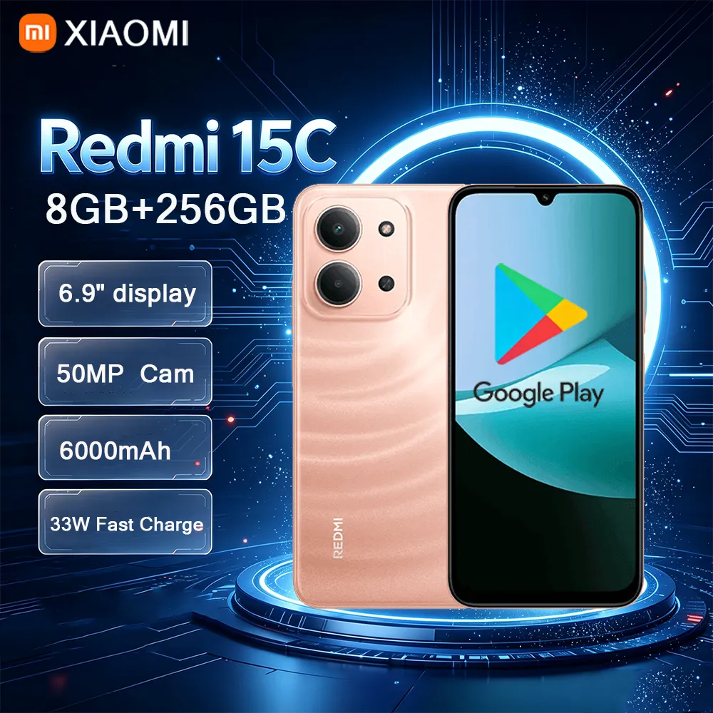 Xiaomi Redmi 15C Ultra-slim 4G Android Smartphone | 8GB+256GB, 6000mAh Battery, Fingerprint Facial Recognition, New Arrival - Imagen 1