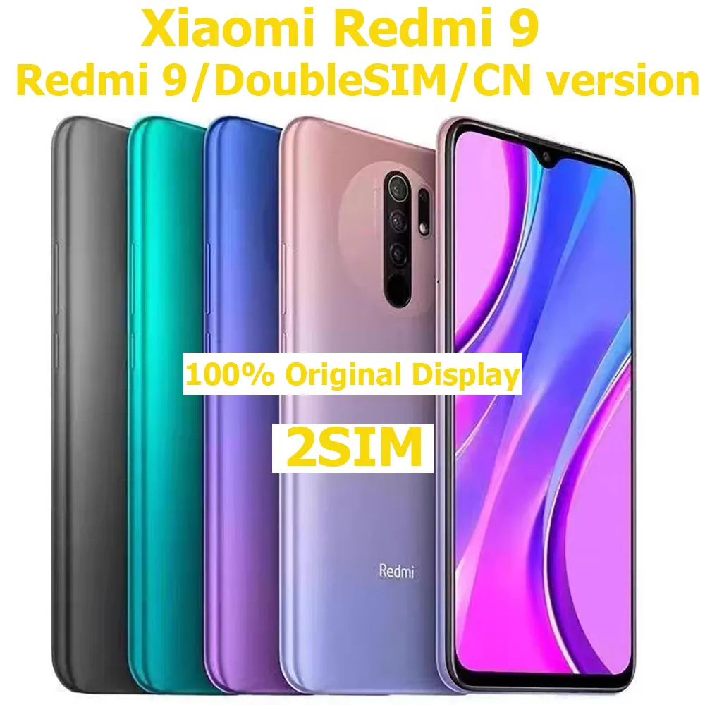 Xiaomi Redmi 9 Smart Android Phone 6.53-inch 2340 * 1080 5020mAh Four Camera 13MP Redmi Smart Phone Fingerprint Original Unlock - Imagen 1