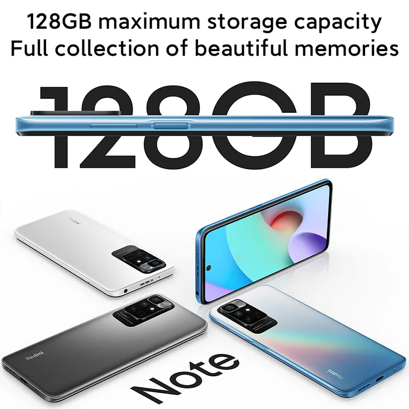 Global ROM Xiaomi Redmi Note 11 Cellphone 4GB+128GB Helio G88 Octa Core 90Hz AMOLED Display 5000mAh 18W CN Version - Imagen 5