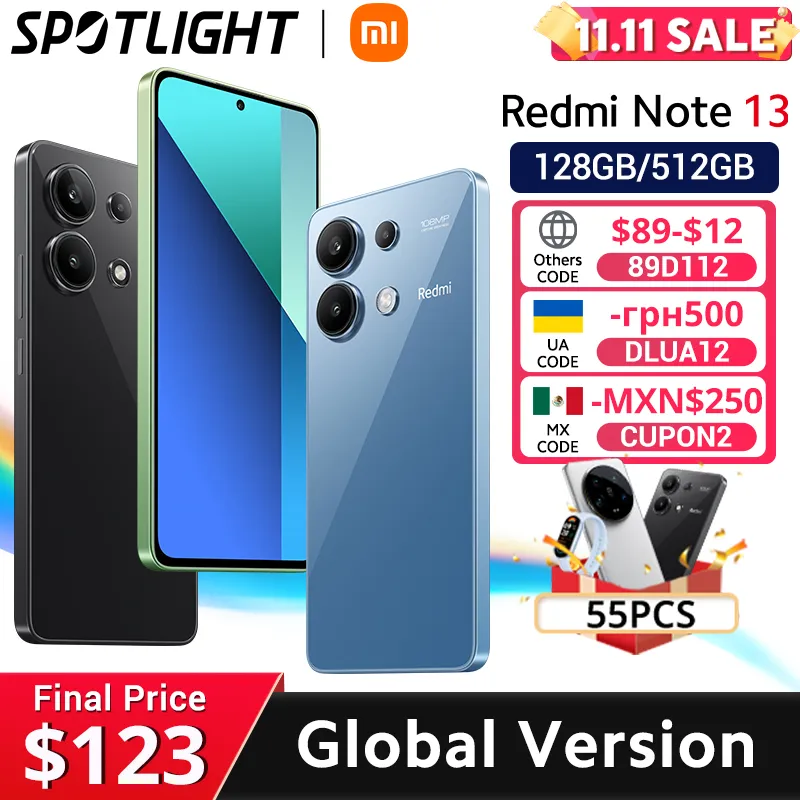 [World Premiere] Global Version Xiaomi Redmi Note 13 Smartphone Snapdragon® 685 108MP camera 120Hz AMOLED display 33W charging - Imagen 1