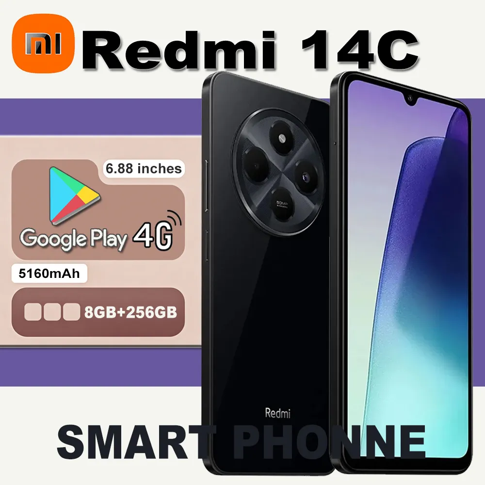 XIAOMI Redmi 14C smart phone 4G network 6.88-inch 120Hz, LCD screen 8GB+256GB/5160mAh long battery life/side fingerprint - Imagen 5