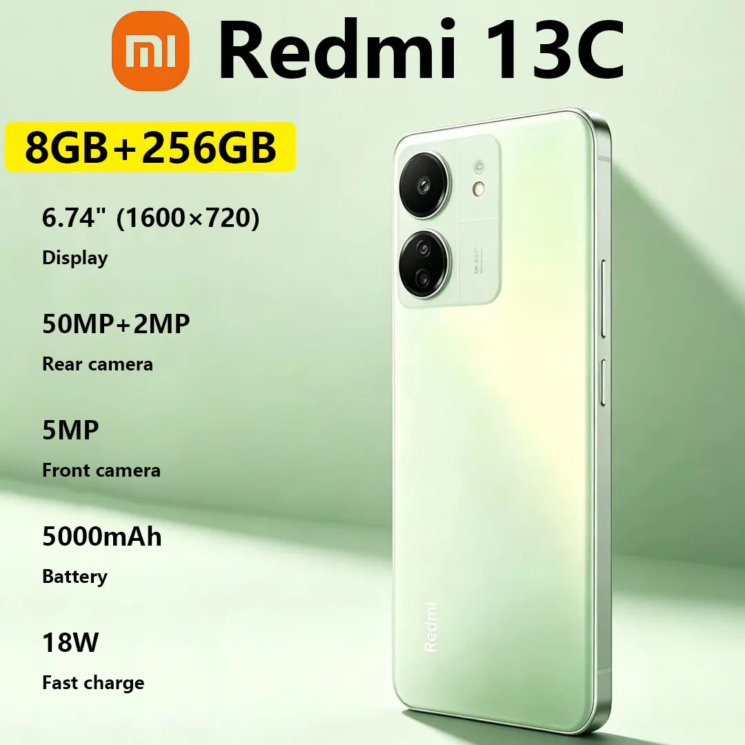 Xiaomi Redmi 13C Smartphone 90Hz High-refresh Screen 5000mAh Long-lasting Battery Dual-SIM Senior Citizen and Backup Phone - Imagen 1