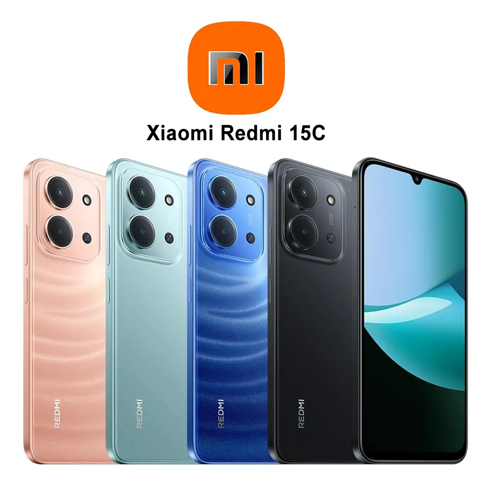 XIAOMI REDMI 15C 4G fashion smart music mobile phone 6000mAh battery 33WType-C 8GB+256GB memory 3.5mm headphone plug - Imagen 1