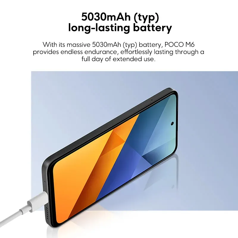 POCO M6 Smartphone Global Version MediaTek Helio G91 Ultra Processor 6.79" 90Hz DotDisplay 108MP Main Camera 33W Fast Charging - Imagen 5