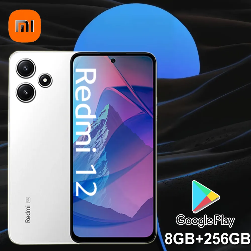 XIAOMI smartphone REDMI 12 fashion mobile phone 8GB+256GBn memory 5000mAh battery MEDIATEK Helio G88c/2460×1080 pixels - Imagen 1