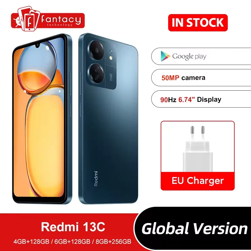 Global Version Xiaomi Redmi 13C MediaTek Helio G85 Octacore 50MP camera 90Hz 6.74" Display MIUI 14 5000mAh - Imagen 1