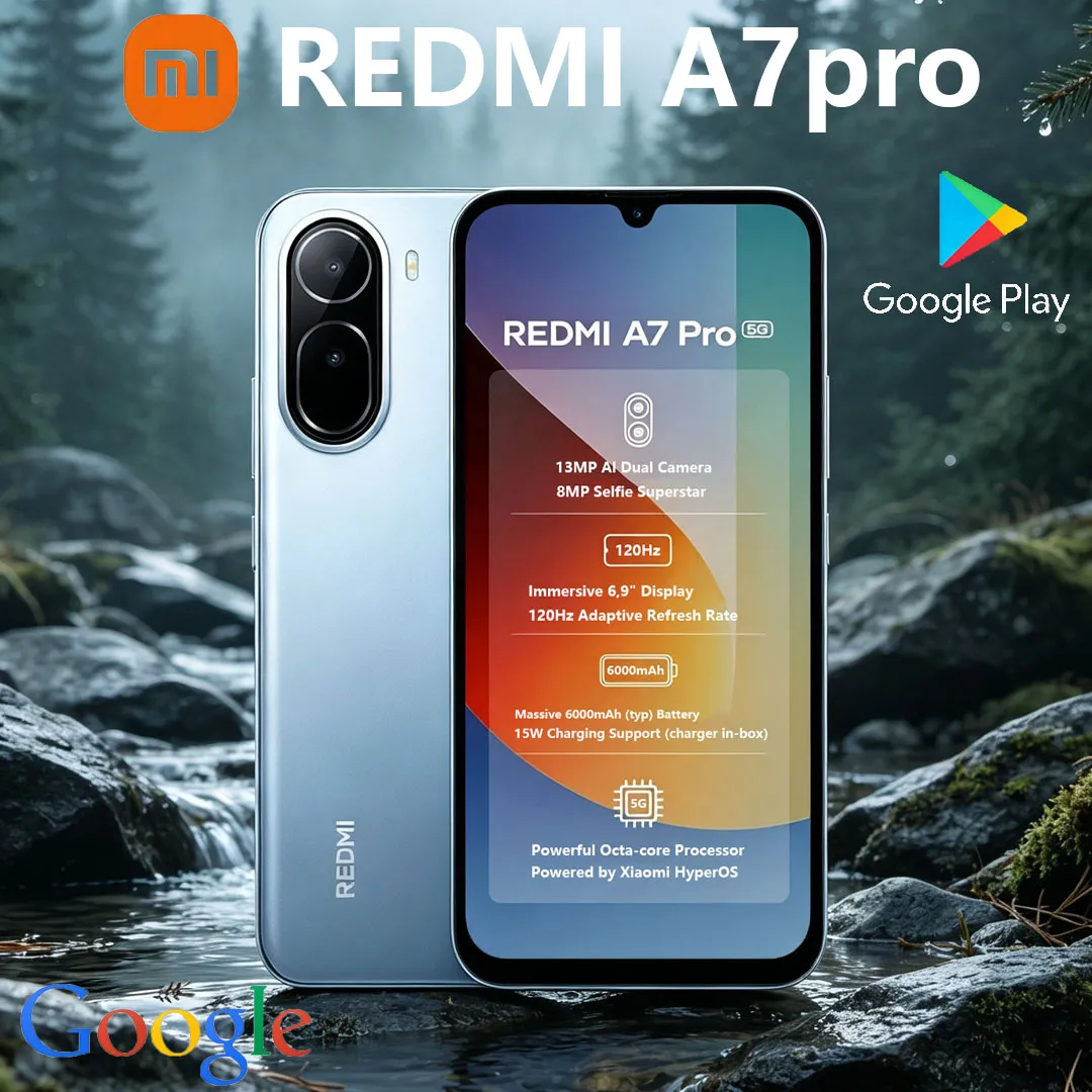 New Xiaomi Redmi A7pro Smartphone 13 Million Pixels Cameras 6000mAh Long Endurance Battery 5G Dual-SIM Gaming Mobile Phone - Imagen 1