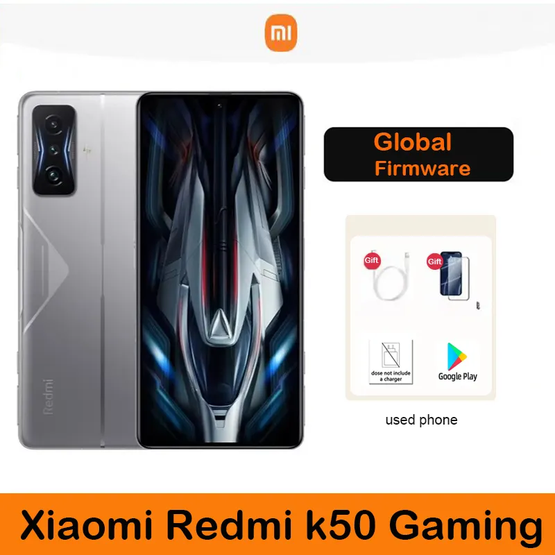 Global Firmware Xiaomi Redmi K50 Gaming 5G Smartphone Qualcomm Snapdragon 8 Gen1 64MP Side Fingerprint 6.67“ Used Phone - Imagen 1