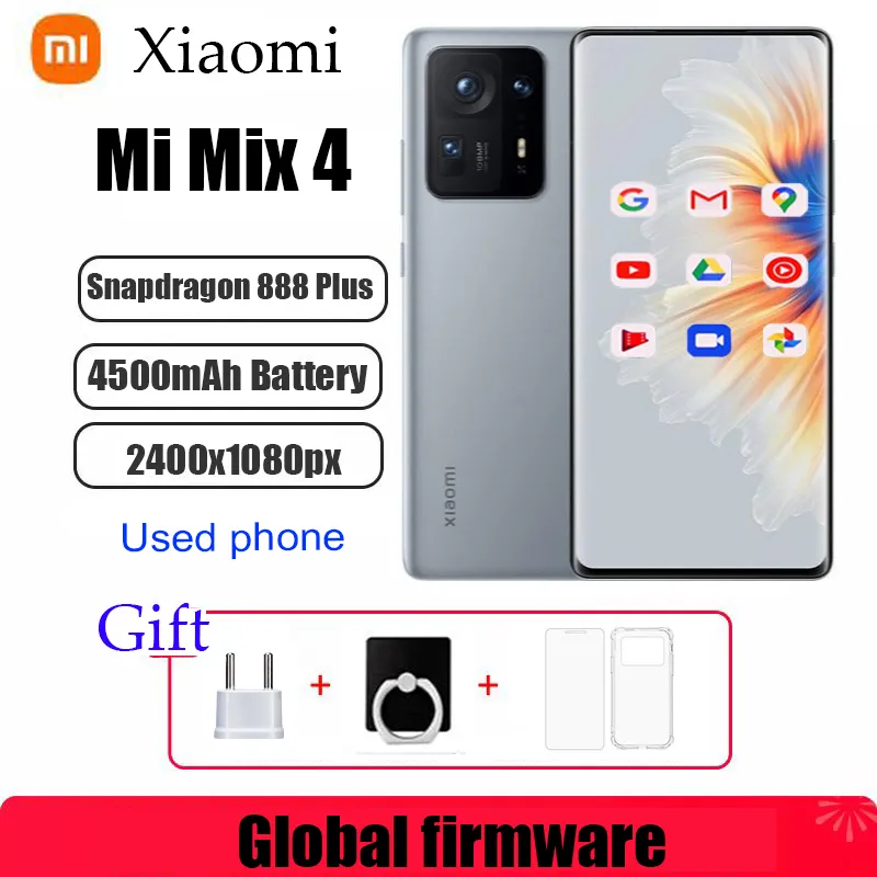 Xiaomi Mix 4 smartphone Snapdragon 888+ 108MP+20MP Camera 6.67" AMOLED Screen  4500mAh Battery used phone - Imagen 1