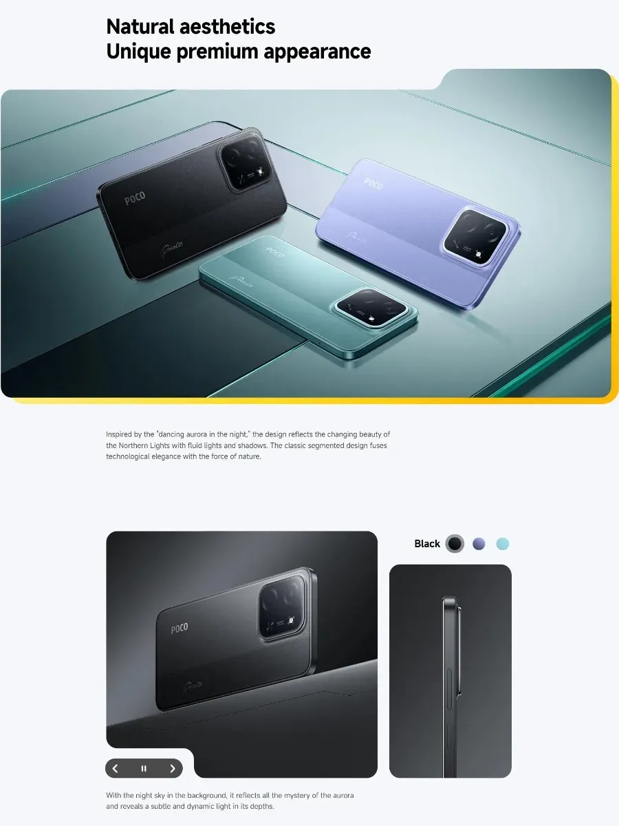 Xiaomi POCO C85 6.9" 120Hz Display 8GB+256GB 50MP Cam 6000mAh Long Lasting Battery 4G [EU/US] Version Dual SIM Smartphone - Imagen 5