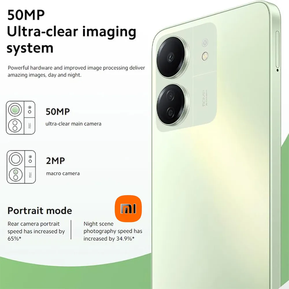 XIAOMI Redmi 13C smartphone supports 4G network NFC function, 6.74inches/8GB+256GB memory/ 5000mAh long standby phone - Imagen 2