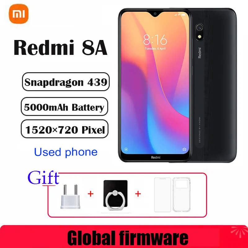 Xiaomi Redmi 8A smartphone 4G 64G Global firmware 5000mAh 6.22inch Snapdargon 439 12MP 18W Facial recognition used phone - Imagen 1