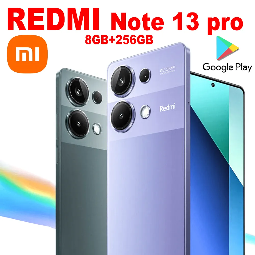XIAOMI Redmi Note 13 pro fashion smart phone 8GB+256GB/GPS/NFC/5160mah long battery life/2712×1220 resolution - Imagen 1