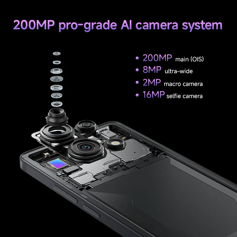 Global Version Xiaomi Redmi Note 14S Smartphone 200MP Camera 120Hz 6.67" AMOLED Display MTK Helio G99 CPU 67W Hyper Charge 5000 - Imagen 2