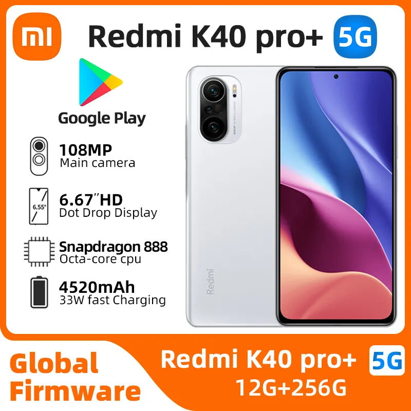 xiaomi redmi k40 pro+ plus Android 5G Unlocked 6.67 inch 12GB RAM 256GB ROM All Colours in Good Condition Original used phone - Imagen 1