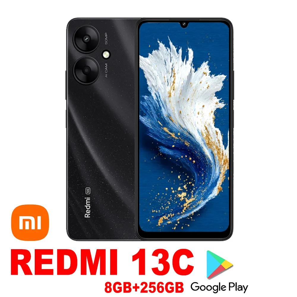 XIAOMI REDMI 13C fashion smartphone 8GB+256GB/5000mah battery capacity/side fingerprint/facial recognition/GPS/NFC - Imagen 2