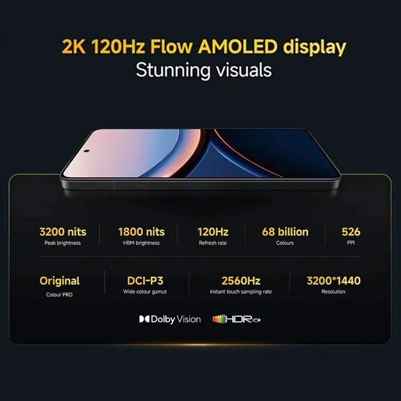 Global Version POCO F7 Ultra 5G Smartphone Snapdragon 8 Elite 6.67" 2K 120Hz AMOLED Display 5300mAh NFC IP68 No Charge Version - Imagen 3