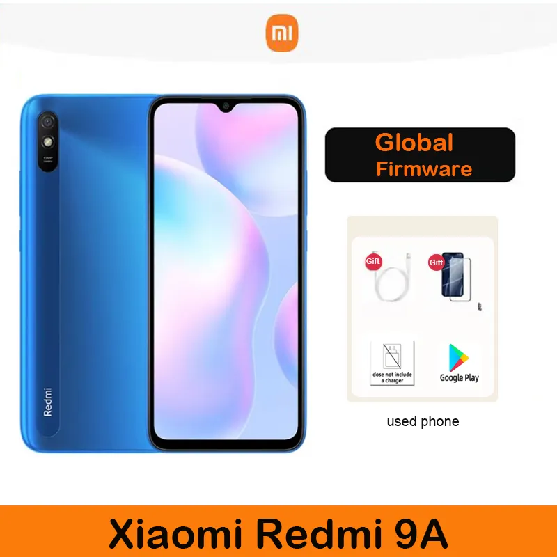 Global firmware android Xiaomi Redmi 9A 4G celular 4GB 64GB 5000mAh 13MP MTK Helio G25 smartphone  used phone - Imagen 1