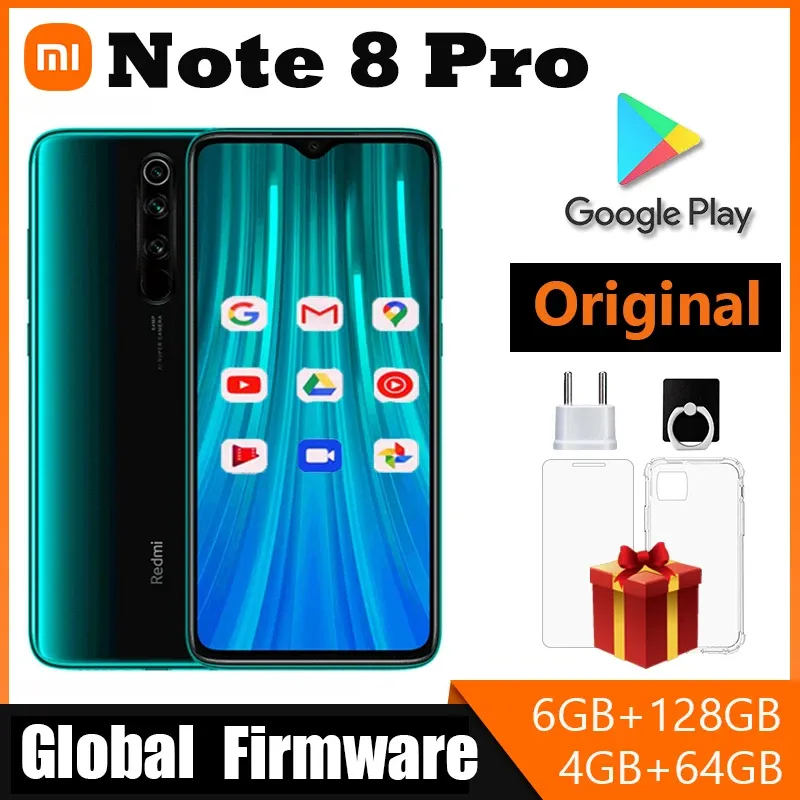 Xiaomi Redmi Note 8 Pro smartphone Global ROM  Smartphone Helio G90T 4500mAh 64MP  6G+128G 8+128G used phone - Imagen 1
