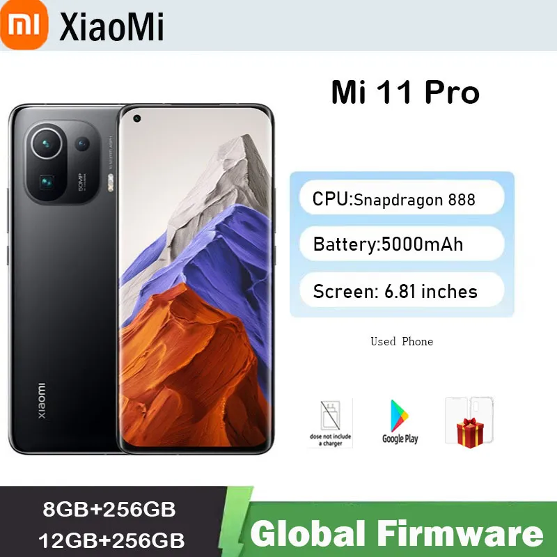 Xiaomi 11 Pro Snapdragon 888 smartphone  Octa-core Global firmware 5G Phone QC Fast Charge 50MP Camera used phone - Imagen 1