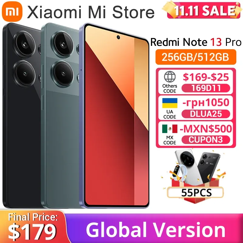 Global Version Xiaomi Redmi Note 13 Pro 4G MediaTek Helio G99-Ultra 67W Turbo Charging 6.67" AMOLED display 200MP OIS Camera NFC - Imagen 1