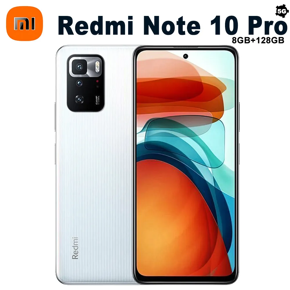 Xiaomi Redmi Note 10 Pro Original smart phone that supports NFC/GPS function 2400x1080FHD+ rear 64 million camera phone 8+128GB - Imagen 1