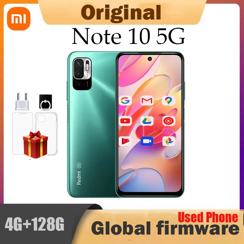 Global  Xiaomi Redmi Note 10 5G Smartphone 128GB/256GB 7nm Dimensity 700 6.5 Inch Display 48MP Camera 5000mAh used phone - Imagen 1