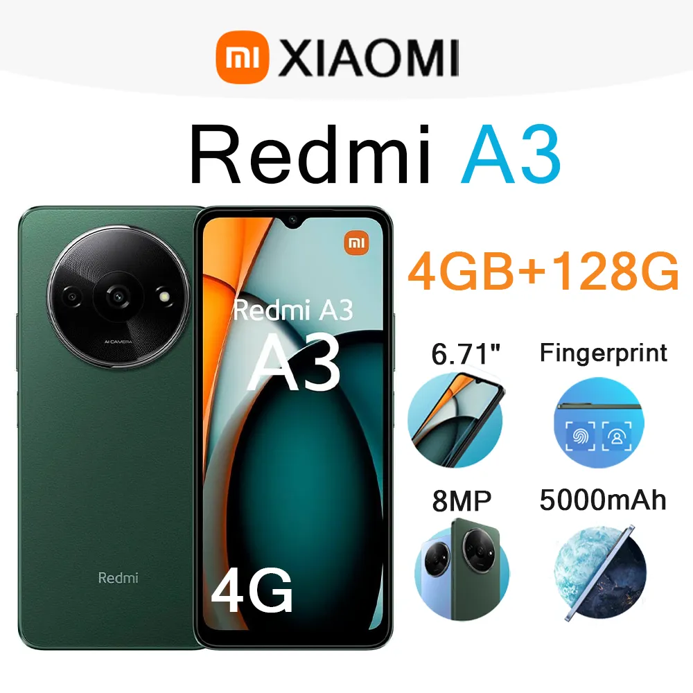 Xiaomi Redmi A3 Smartphone 6.71 Inch FHD+ 90Hz Screen 80MP Main Camera 5000mAh Large Capacity Battery Mobile Phone - Imagen 1